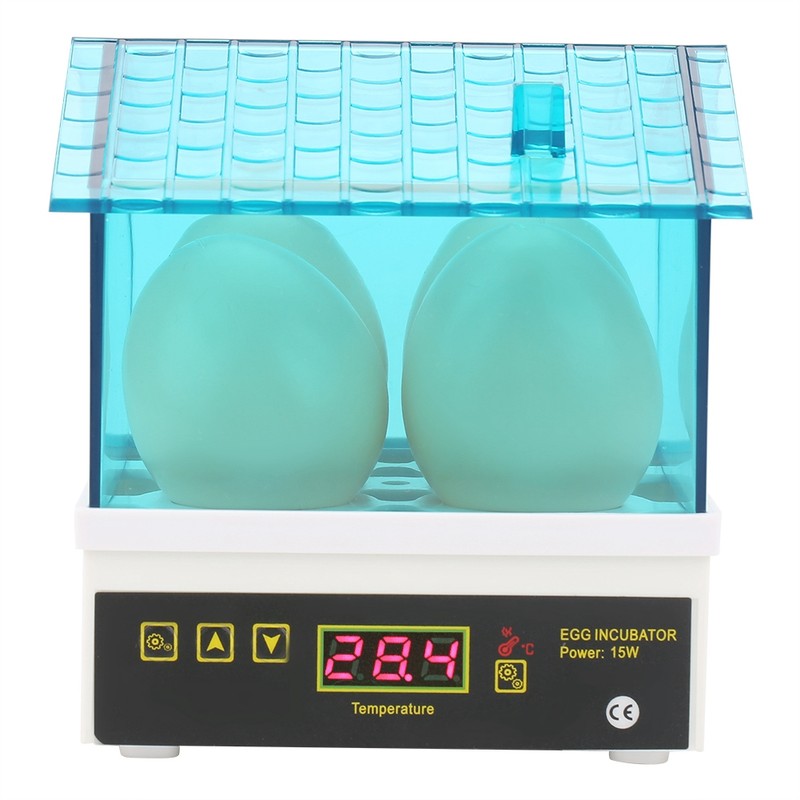 4 Eggs Mini Incubator Hatcher Household Digital Semiautomatic Hatching House