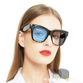 OCCI CHIARI Reading Photochromic Sunglasses 1.0 Woman Oversized Sunglasses Readers 1.00 1.50 2.00 2.50 3.00