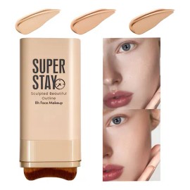 Base De Maquillaje, Corrector Y Contorno En Barra  Pincel                                                                                             