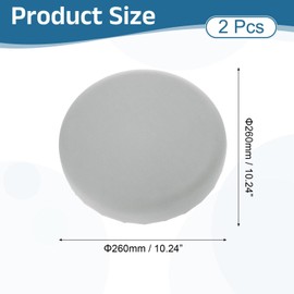 sourcing map 2 Pack Stool Covers Round, 11-15 Inch Bar Stool Covers Washable Dustproof Slipcover Seat Cushion with Elastic for Bar Kitchen Living Room Decor, Bright Gray