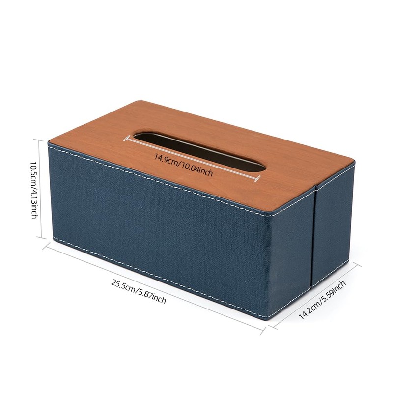 Cosmetic Tissue Box, 25.5 x 14.2 x 10.5 cm, PU