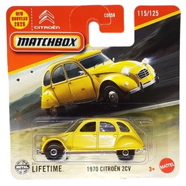 Matchbox - 1970 Citroen 2CV - MBX Road Trip 115/125 - JBR12 - Short Card - Duck Yellow - Superfast Lesney - Mattel 2025-1:64