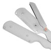 Foldable Beard Clipper Handle Reusable Stainless Steel Safety Manual Straight