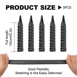 DAJING black PU racket grip 5-piece set tennis/badminton/squash racket outer grip anti slip perforated super absorbent grip PU+EVA material anti slip breathable