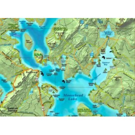 Moosehead Lake Maine Wall Map