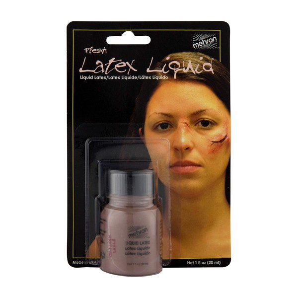 Mehron Makeup Liquid Latex (1 oz) (Dark Flesh)
