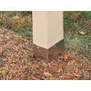 4x6 Rust-Free, Adjustable Trimmer Guard for Mailbox Post Protection