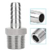 2 Pack 304 Stainless Steel Hose Connector Straight Pipe Adapter