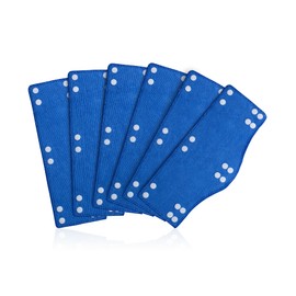 UNCO- Hard Hat Sweatband, 6 pcs, Blue, Hard Hat Liner, Hard Hat Accessories, Sweatbands for Hats, Hardhat Sweatbands Washable, Reusable Hardhat Sweatbands, Sweat Bands for Hard Hats