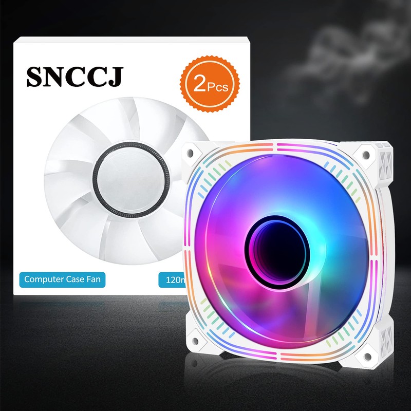 SNCCJ Silent 120mm Case Fan, High Performance Low Noise PC