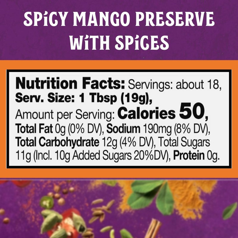 Patak’s Hot Mango Chutney - Sweet & Spicy Mango Chutney