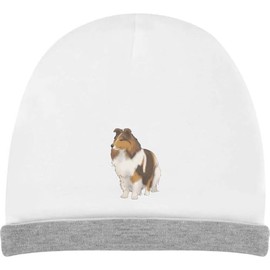 Azeeda 'Rough Collie' Kids Slouch Hat (KH00037801) White