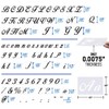 40 Pieces 80 Designs Letter Stencils for Painting on Wood,