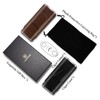 CIGARLOONG 3 Finger Leather Cigar Case Set,Cedar Wood Lined Humidor