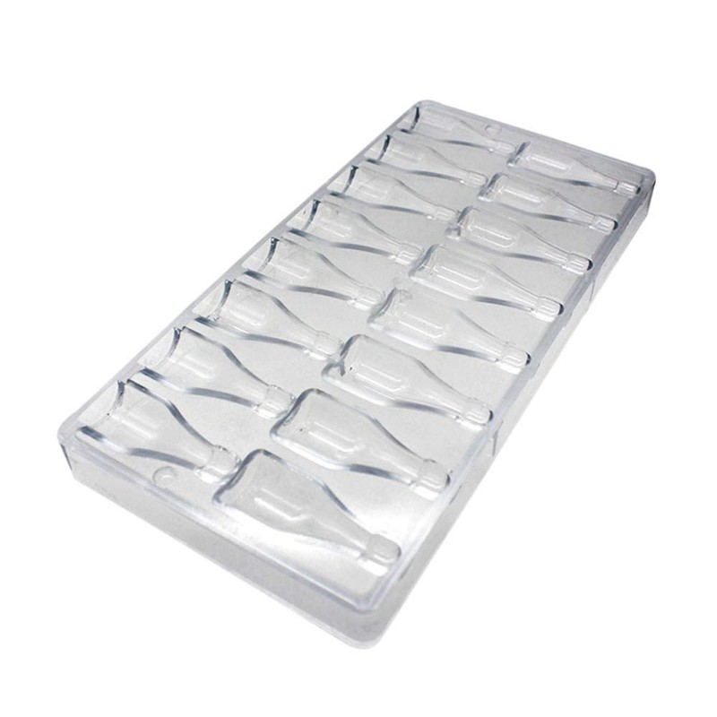 Goldbaking Bottle Shaped Chocolate Mold Poly-carbonate Candy Mould Hard PC