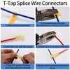 T Tap Wire Connectors, 120 Pcs Electrical Wire Connectors, Wire