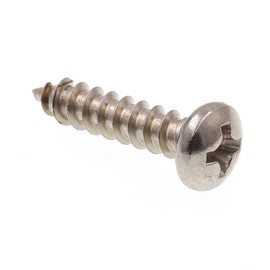 Prime-Line 9019265 Sheet Metal Screw, Self-Tapping, Pan Head Phillips, #6 X 5/8 in, Grade 18-8 Stainless Steel, Pack of 100