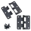 ITROLLE 2PCS Black Lift Off Hinge Door Removable Hinge Hardware