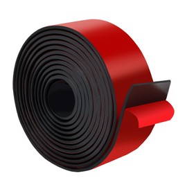 Adhesive Rubber Strips with Adhesive Backing Self Stick Neoprene Solid Rubber Sheets Rolls Strips for Gaskets Pads Seals Crafts Protection (2" Wide x 1/8" Thick x 10' Long)
