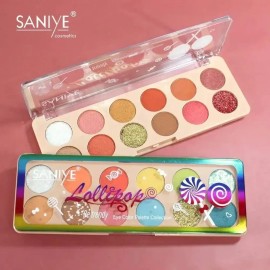 Paleta De Sombras Lollipop Saniye 12 Colores Mix