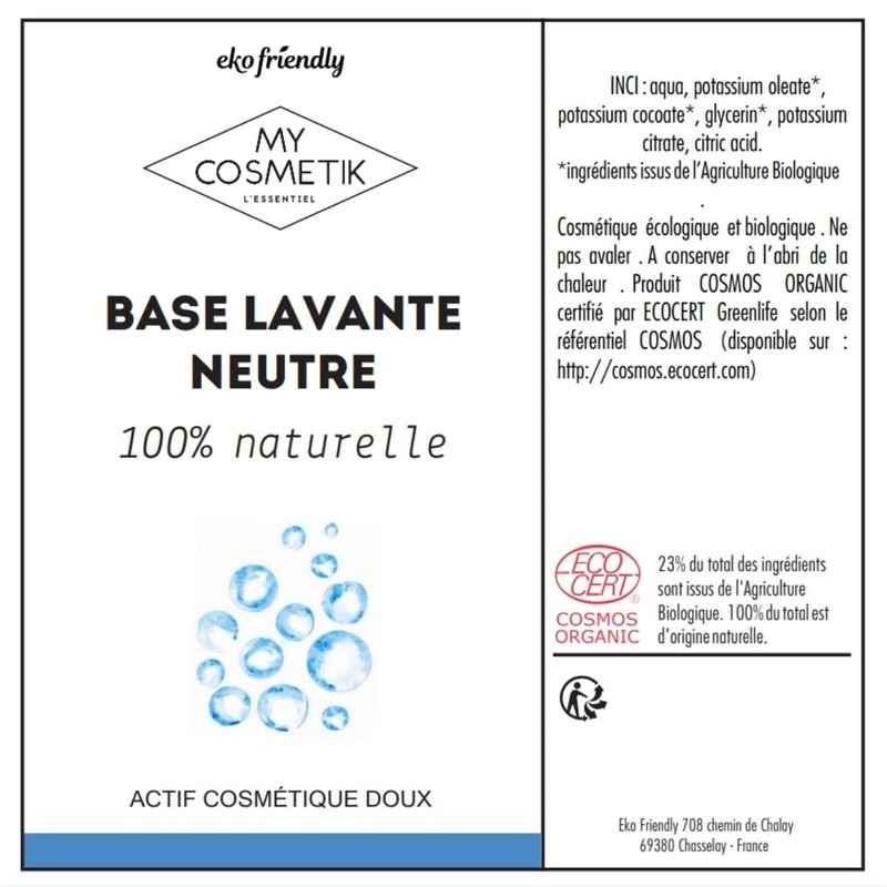 Neutral Washing Base - MY COSMETIK - 500 ml