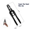 Manual Copper Tube Rounder Flat Tube Repairer Pliers with 6