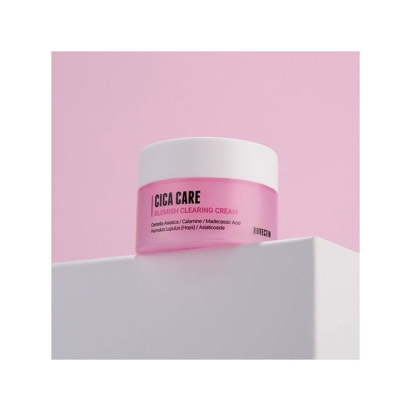 Rovectin 시카케어 블레미쉬 클리어링 크림 50ml Cica Care Blemish Clearing