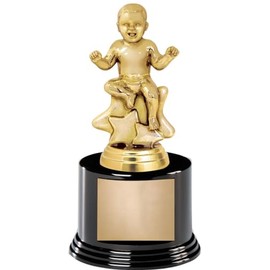 Crown Awards 6.5" Baby Sitting Award On Round Trophy Base