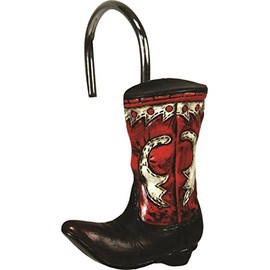 Rivers Edge Products 645 Cowboy Boot Shower Curtain Hook Set