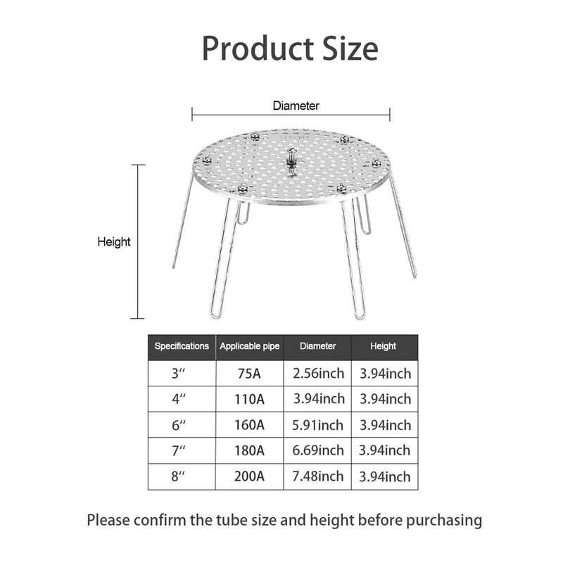 6 Inch PVC Vent Mesh Cover (5.9-6.29"), 304 Stainless Steel