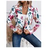 SweatyRocks Women's Lapel Floral Print Blazer Long Sleeve Draped Open