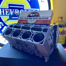 Sands Original Products V8 Engine Block Business Card Holder - Chevy Ford Mopar Engine Block - Big Block