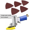 VGOL 50pcs Multi Tool Accessory Triangle Sandpaper 8080mm Gravel 40/60/80/120/240