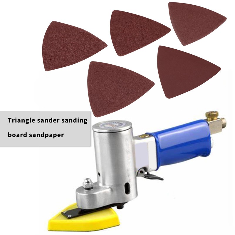 VGOL 50pcs Multi Tool Accessory Triangle Sandpaper 8080mm Gravel 40/60/80/120/240