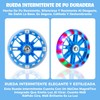 GWMWON Llantitas Bicicleta Llantas Entrenadoras,Ruedas de Entrenamiento LED