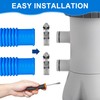 4 Pack Pool Hoses for Above Ground Pools 1.25" x
