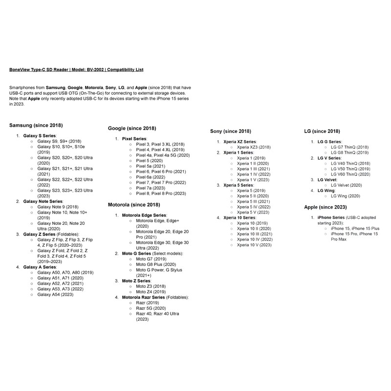 SD Card Reader for Android - Type C USB Trail