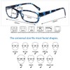 Henotin 5-Pack Reading Glasses Blue Light Blocking Anti Eyestrain Computer
