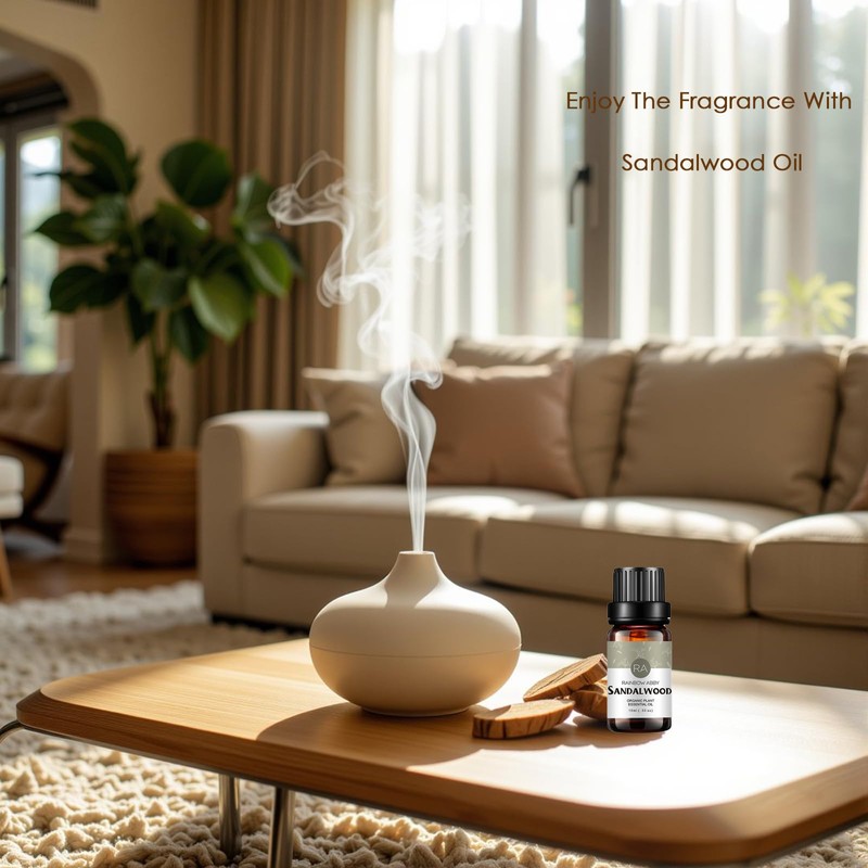 Sandalwood Essential Oil, 100% Pure Natural Aroma Sandalwood Oil for
