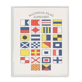 Stupell Industries Nautical Flag Alphabet