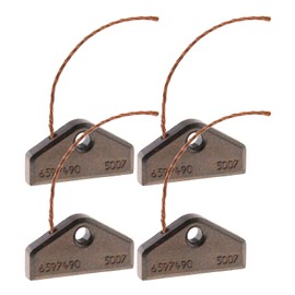 Micro Traders Carbon Brushes Copper-containing 5153702 4490382 6597490 5007 30x16x4mm Compatible with Miele Tumble Dryer Pack of 4