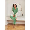 Ekouaer Women's Pajamas Set 2 Piece Knit Long Sleeve Button