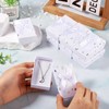 Craftdady White Rectangle Cardboard Jewelry Boxes 12 Pack Polka Dot