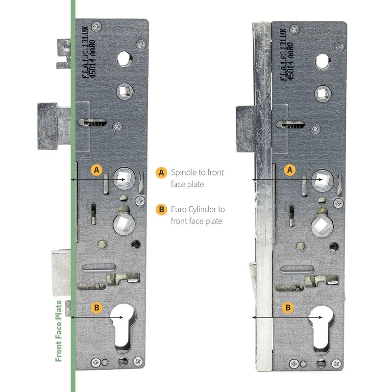 Paddock PAD99945U Gearbox (45mm) Lock Master Multipoint Lock - Dual