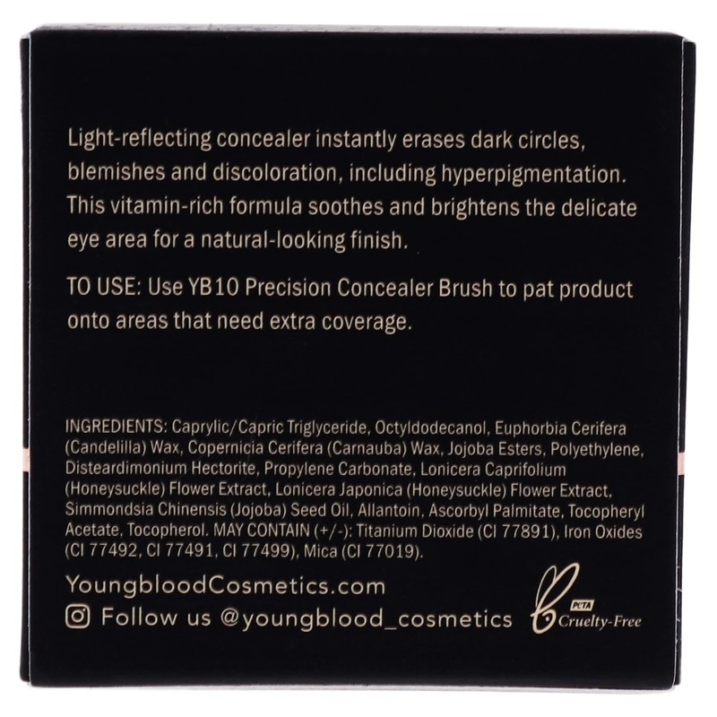 Youngblood Clean Luxury Cosmetics Ultimate Concealer, Medium | Conceals Under