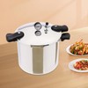 Large Pressure Cooker, 22L Silver Kitchen Canner Pot, 23 Quart
