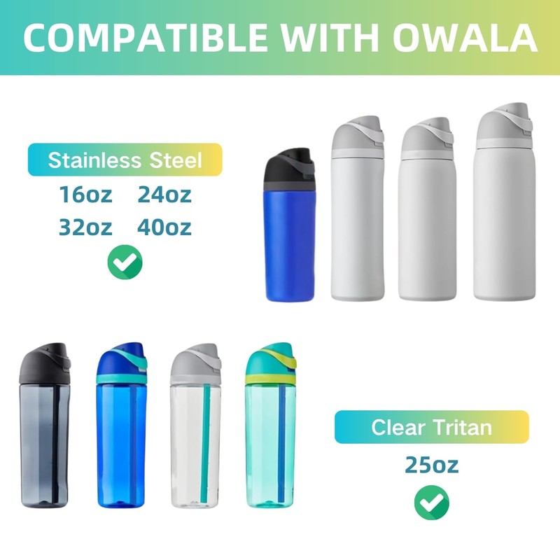 Giasy_Fortune Replacement Cap for Owala Freesip, One Button Water Bottle