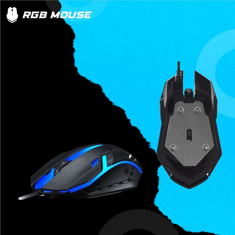 MTG RGB Backlit Mechanical Wired Gaming Keyboard and Mouse, Full