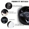 Car Steering Wheel Cover,Universal Size Steering Wheel Cover Fit 37-38cm/14.5-15inch,Anti-slip