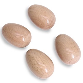 4 PCS Wood Egg Shakers Set, Musical Percussion Instruments, Percussion Musical Maracas Eggs